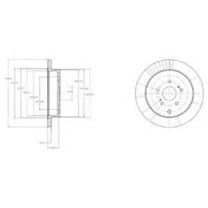 Тормозной диск DELPHI BG4329