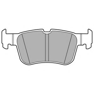 Комплект тормозных колодок, дисковый тормоз DELPHI LP3151