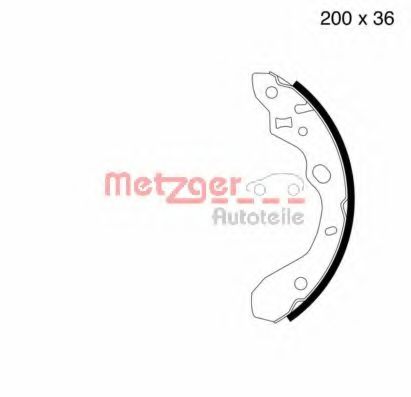 Комплект тормозных колодок METZGER MG 800