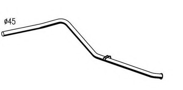 Труба выхлопного газа MAGNETI MARELLI 391338015110