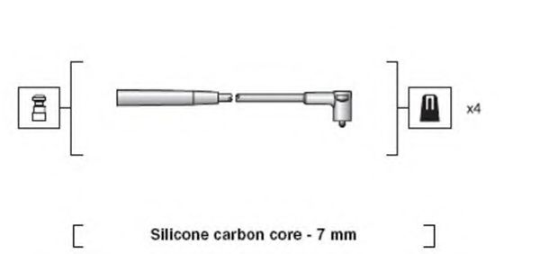 Комплект проводов зажигания MAGNETI MARELLI 941318111039