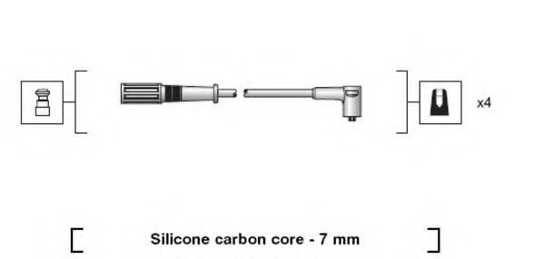Комплект проводов зажигания MAGNETI MARELLI 941318111203
