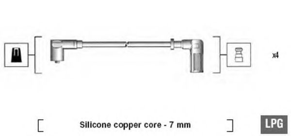 Комплект проводов зажигания MAGNETI MARELLI 941095870625