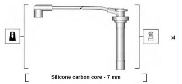 Комплект проводов зажигания MAGNETI MARELLI 941295060855