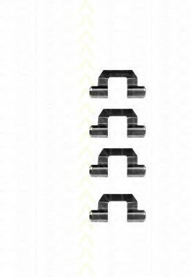 Комплектующие, колодки дискового тормоза OEMparts MB618578