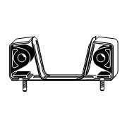 Кронштейн, глушитель HJS 83 22 6971