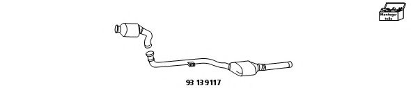 Компл. для дооборудов., катализатор/сажев.фильтр (комбисист. HJS 93 13 9117