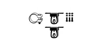 Монтажный комплект, глушитель HJS 82 11 9831