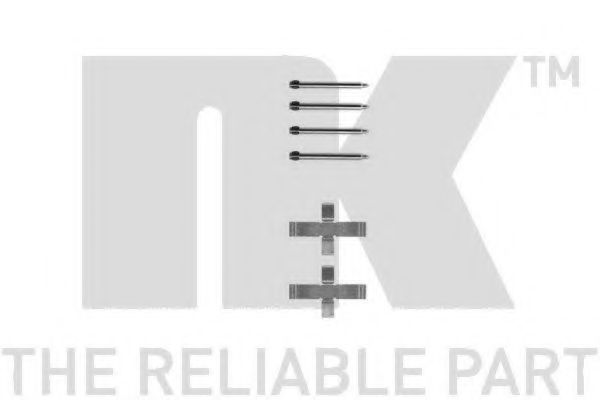 Комплектующие, колодки дискового тормоза NK 7936076