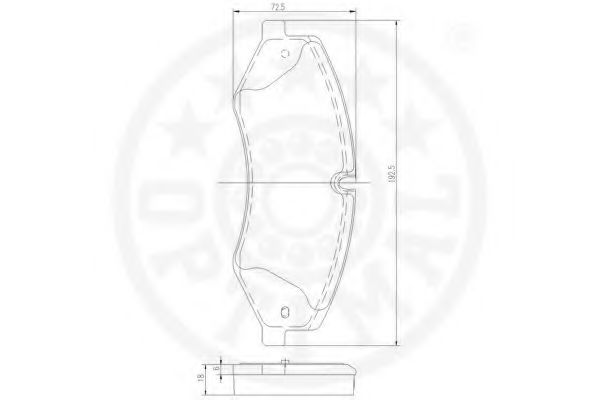 Комплект тормозных колодок, дисковый тормоз REMSA 0140910