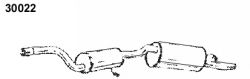 Глушитель выхлопных газов конечный MAPCO 30022