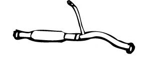 Труба выхлопного газа FONOS 1326-D