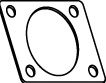 Прокладка, труба выхлопного газа FONOS 80079