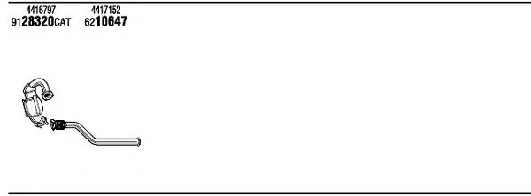Система выпуска ОГ FONOS OPH19923