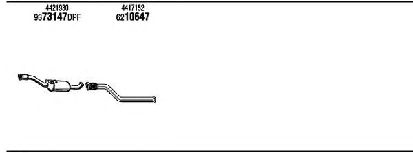 Система выпуска ОГ FONOS OPK24433BB