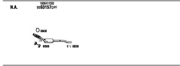 Система выпуска ОГ FONOS PEK31727A