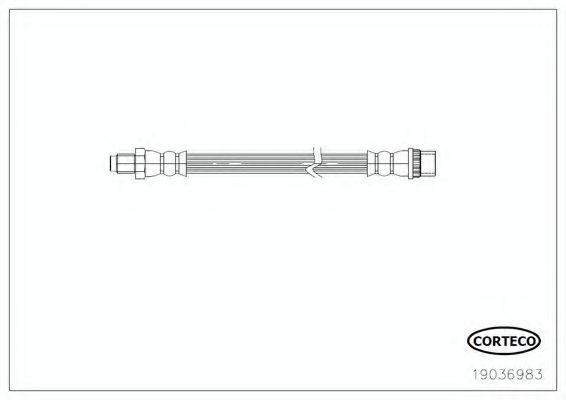 Тормозной шланг CORTECO 19036983