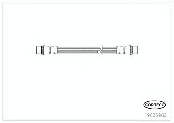 Тормозной шланг CORTECO 19036986