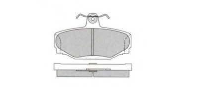 Комплект тормозных колодок, дисковый тормоз AISIN ASN-2218