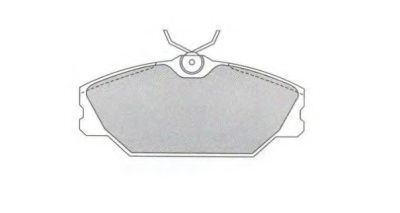 Комплект тормозных колодок, дисковый тормоз AISIN ASN-2268
