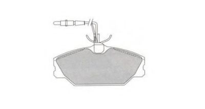 Комплект тормозных колодок, дисковый тормоз AISIN ASN-2291