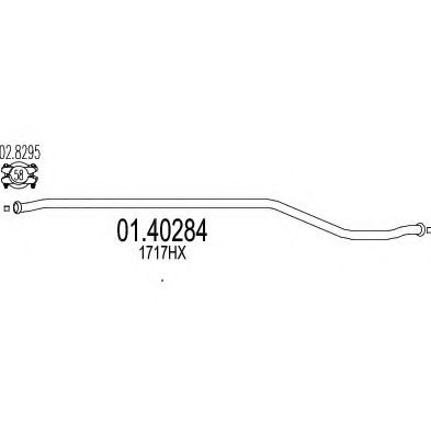 Труба выхлопного газа MTS 01.40284