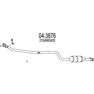 Катализатор MTS 04.3876