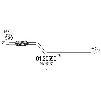 Труба выхлопного газа ZARA 17304