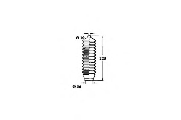 Пыльник, рулевое управление OCAP 1211068