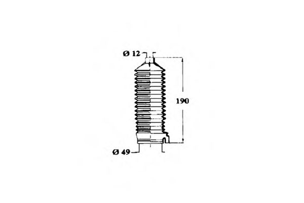 Пыльник, рулевое управление OCAP 1211250