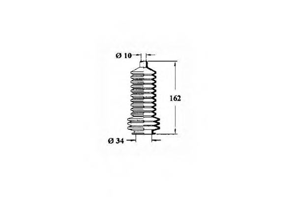 Пыльник, рулевое управление OCAP 1211125