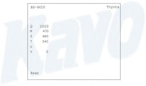 Тормозной барабан KAVO PARTS BD-9620