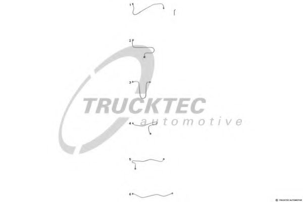 Комплект трубопровода высокого давления, система впрыска TRUCKTEC AUTOMOTIVE 01.13.012