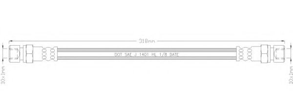 Тормозной шланг REMKAFLEX 1279