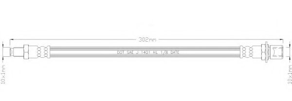 Тормозной шланг REMKAFLEX 1437