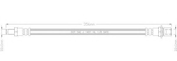 Тормозной шланг REMKAFLEX 1443