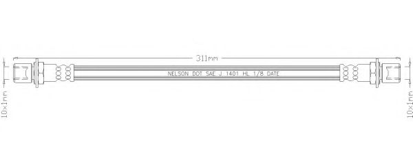 Тормозной шланг REMKAFLEX 1482