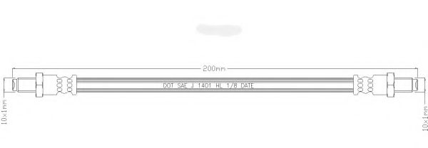 Тормозной шланг REMKAFLEX 1507