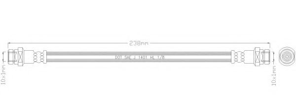 Тормозной шланг REMKAFLEX 2102