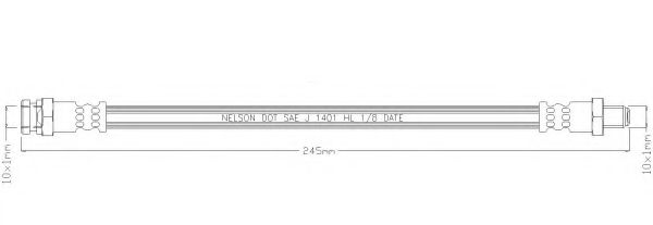 Тормозной шланг REMKAFLEX 2933