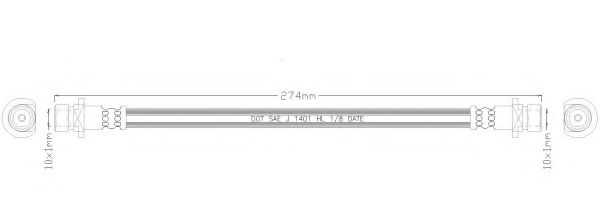 Тормозной шланг REMKAFLEX 3275