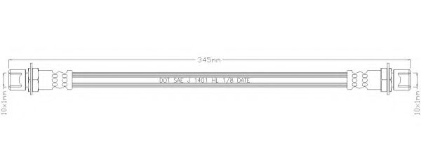 Тормозной шланг REMKAFLEX 3350