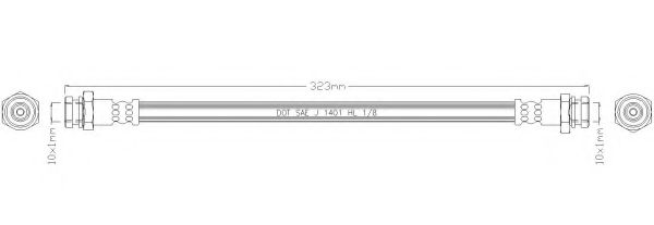 Тормозной шланг REMKAFLEX 3372