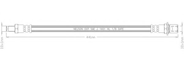 Тормозной шланг REMKAFLEX 3437