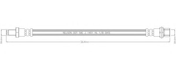 Тормозной шланг REMKAFLEX 3444