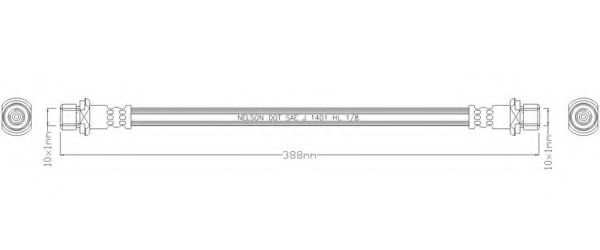 Тормозной шланг REMKAFLEX 3445