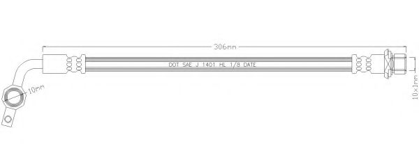 Тормозной шланг REMKAFLEX 3459