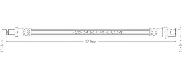Тормозной шланг REMKAFLEX 3460