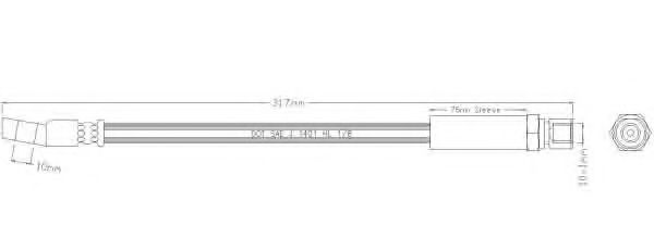 Тормозной шланг REMKAFLEX 3601