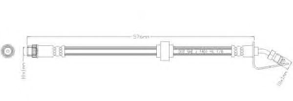 Тормозной шланг REMKAFLEX 3657